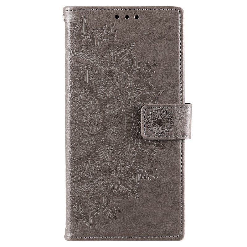 Custodia in pelle Samsung Galaxy S22 Plus 5G Mandala Del Sole