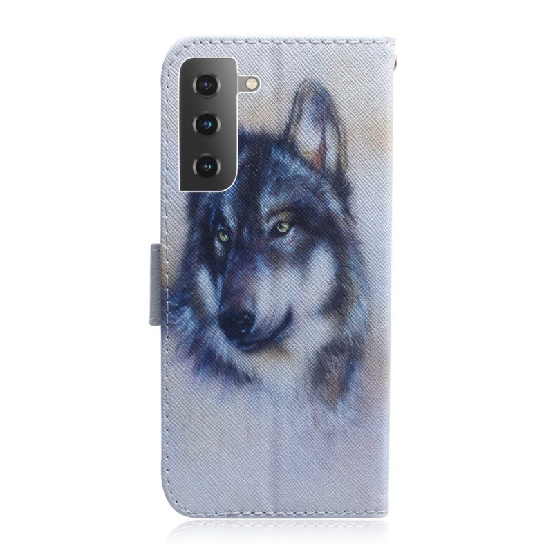 Custodia in pelle Samsung Galaxy S22 Plus 5G Sguardo Canino