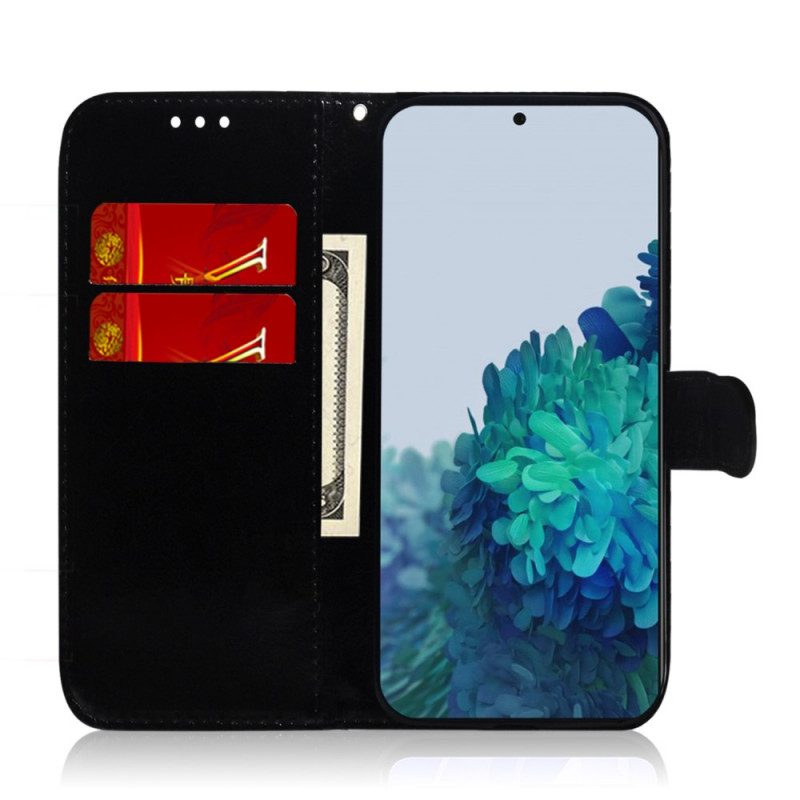 Folio Cover Samsung Galaxy S22 Plus 5G Copri Specchietto In Ecopelle