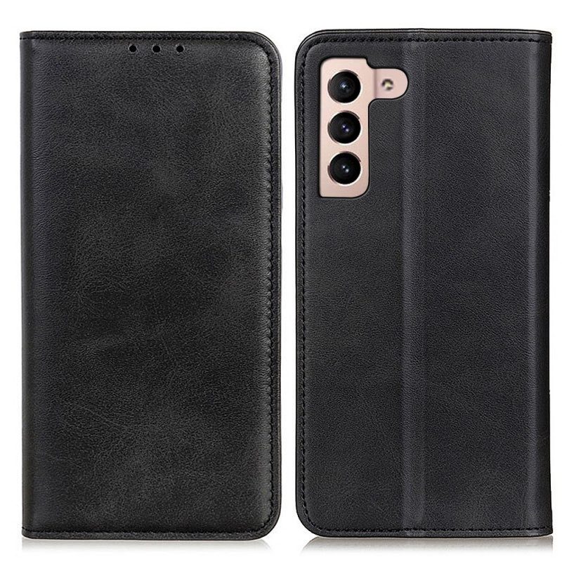 Folio Cover Samsung Galaxy S22 Plus 5G Custodia in pelle Pelle Crosta Eleganza