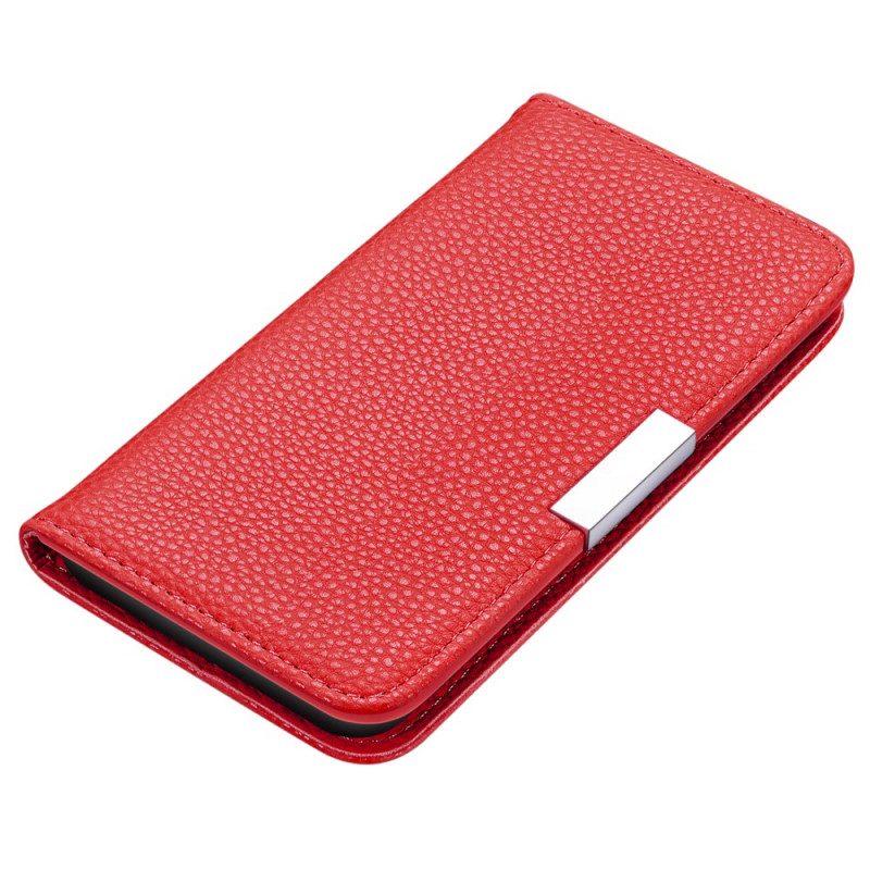 Folio Cover Samsung Galaxy S22 Plus 5G Custodia in pelle Ecopelle Litchi Ultra Chic