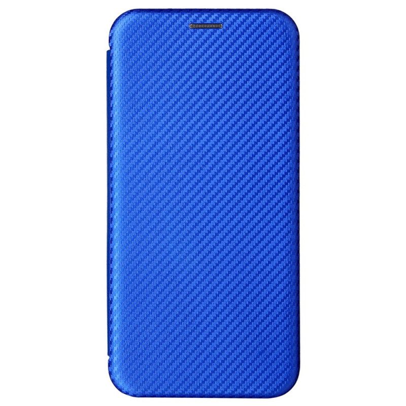 Folio Cover Samsung Galaxy S22 Plus 5G Custodia in pelle Fibra Di Carbonio