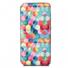 Folio Cover Samsung Galaxy S22 Plus 5G Custodia in pelle Progettazione Caseneo Rfid