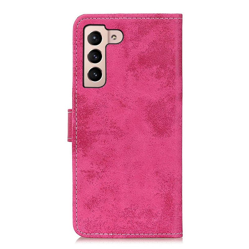 Folio Cover Samsung Galaxy S22 Plus 5G Effetto Pelle Vintage