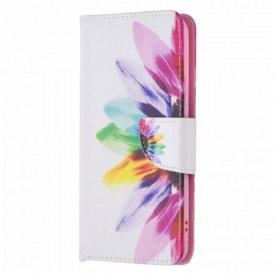 Folio Cover Samsung Galaxy S22 Plus 5G Fiore Dell'acquerello