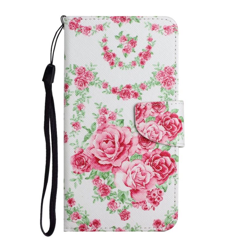 Folio Cover Samsung Galaxy S22 Plus 5G Fiori Liberty Royal