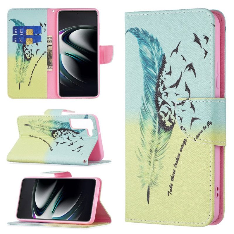 Folio Cover Samsung Galaxy S22 Plus 5G Impara A Volare