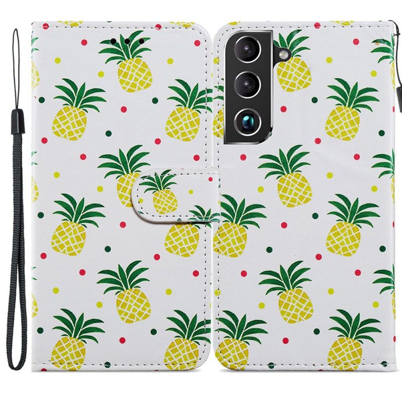 Folio Cover Samsung Galaxy S22 Plus 5G Più Ananas