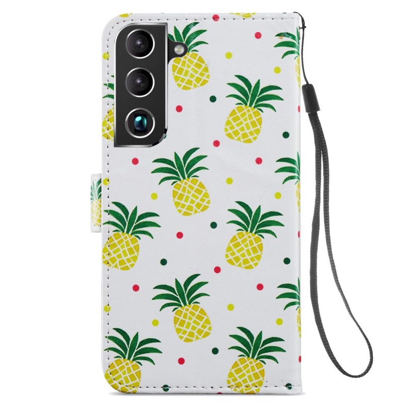 Folio Cover Samsung Galaxy S22 Plus 5G Più Ananas