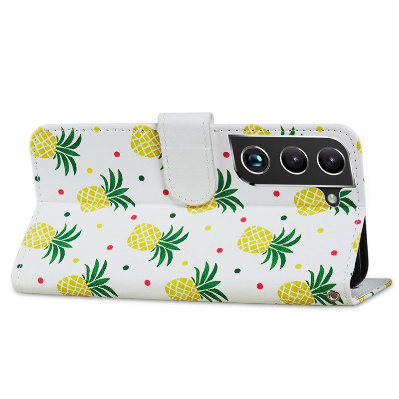 Folio Cover Samsung Galaxy S22 Plus 5G Più Ananas