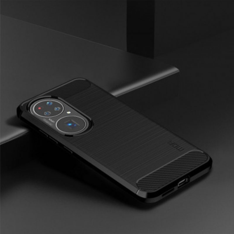 Cover Huawei P50 Pro Fibra Di Carbonio Spazzolata Mofi