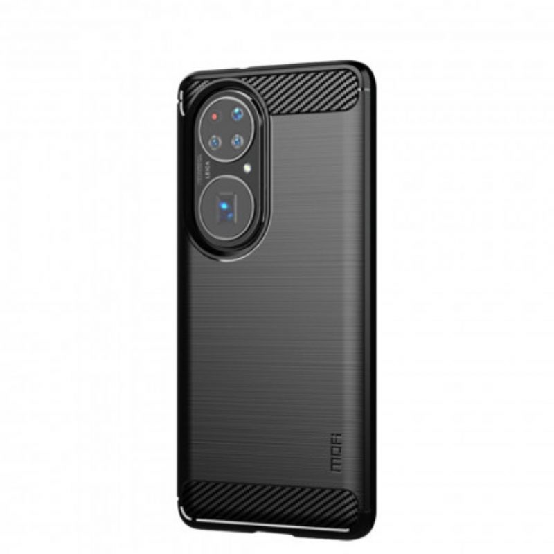 Cover Huawei P50 Pro Fibra Di Carbonio Spazzolata Mofi