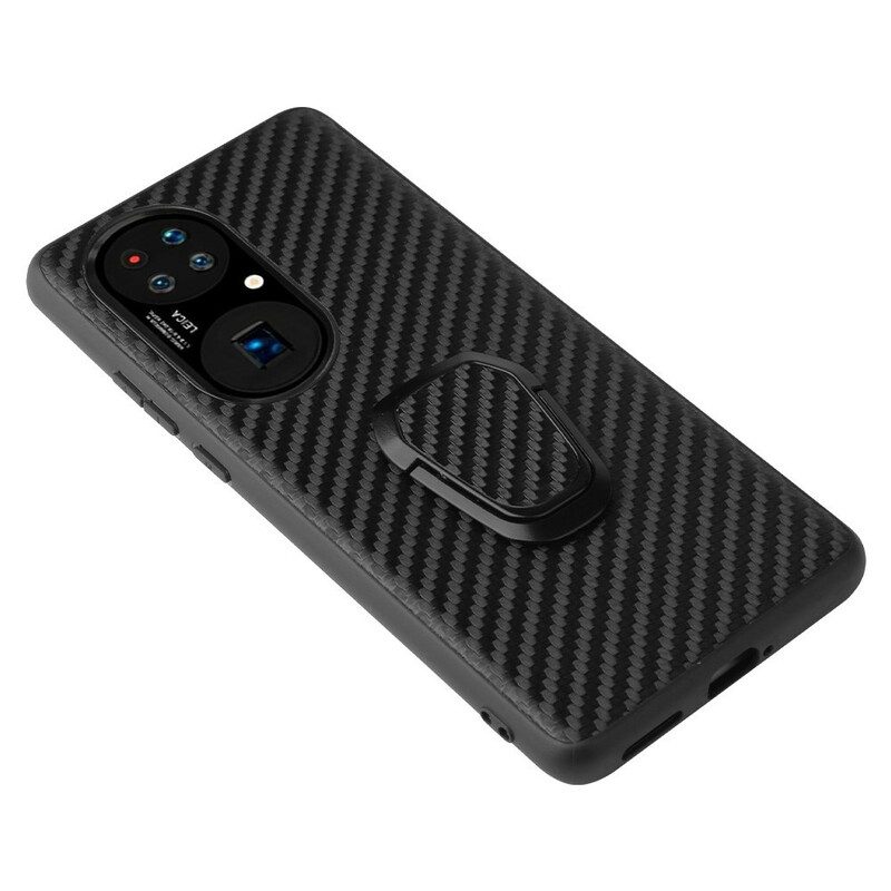 Cover Huawei P50 Pro Porta Anelli Stile Serpente