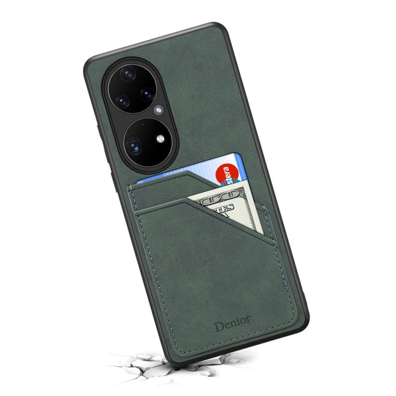 Cover Huawei P50 Pro Portacarte Denior A Doppia Fessura