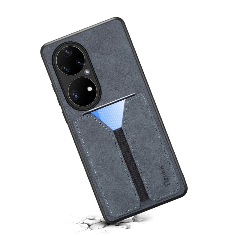 Cover Huawei P50 Pro Portacarte Elastico Denior