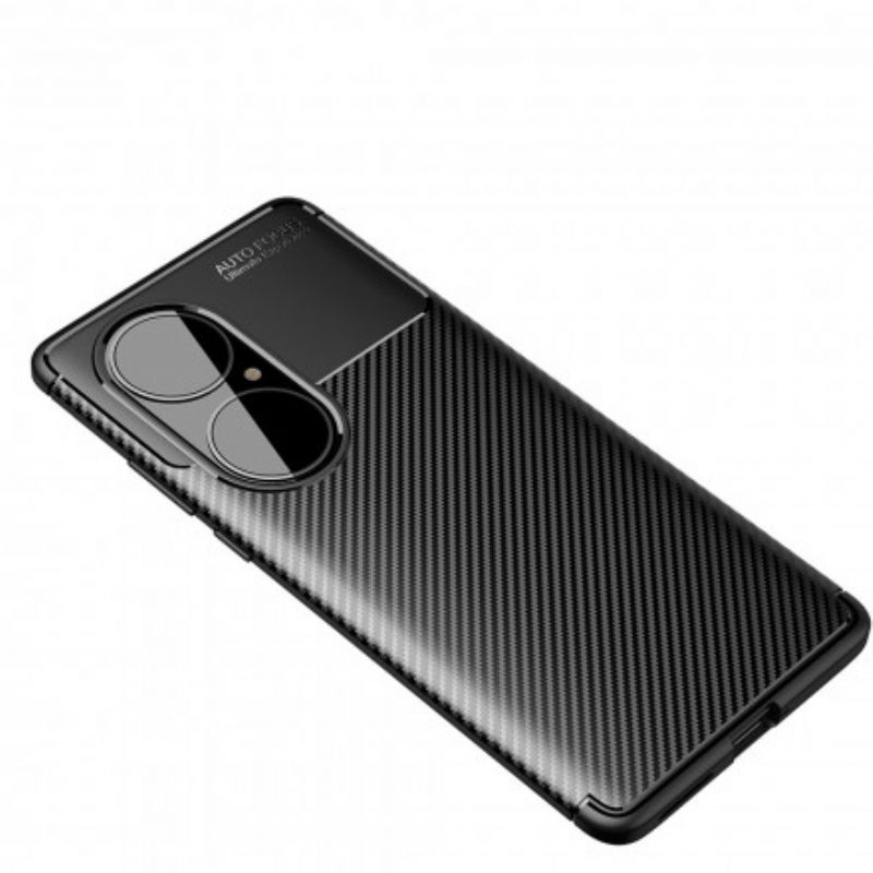 Cover Huawei P50 Pro Struttura Flessibile In Fibra Di Carbonio