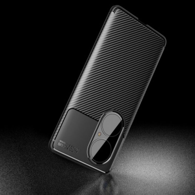 Cover Huawei P50 Pro Struttura Flessibile In Fibra Di Carbonio