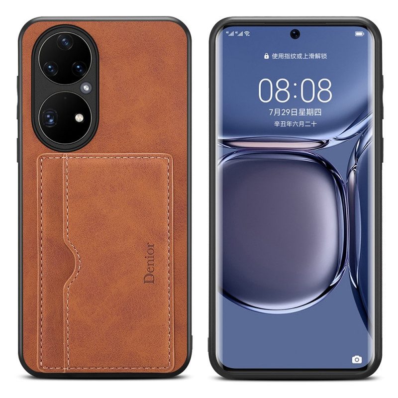 Cover Huawei P50 Pro Titolare Della Carta Denaro