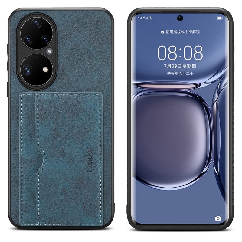 Cover Huawei P50 Pro Titolare Della Carta Denaro