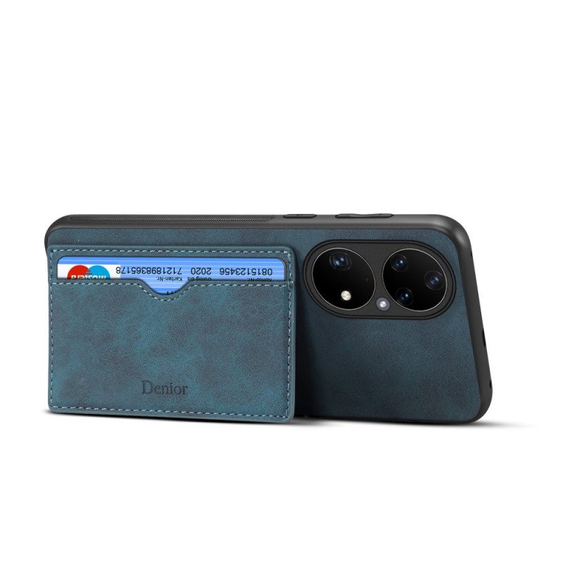 Cover Huawei P50 Pro Titolare Della Carta Denaro