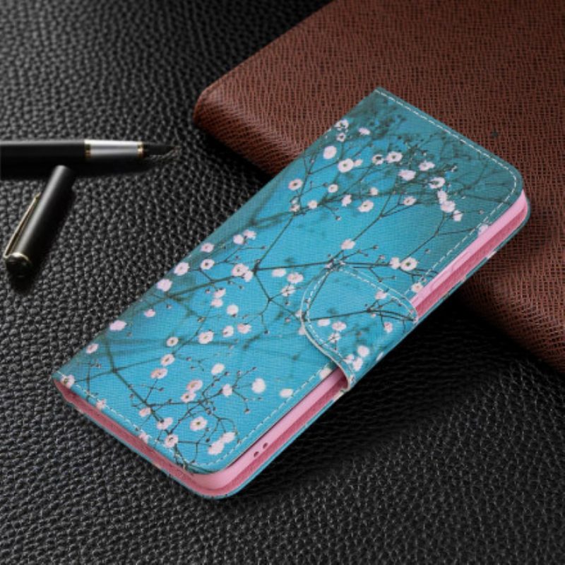 Custodia in pelle Huawei P50 Pro Albero In Fiore