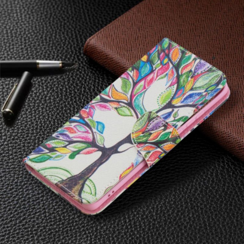 Folio Cover Huawei P50 Pro Albero Colorato