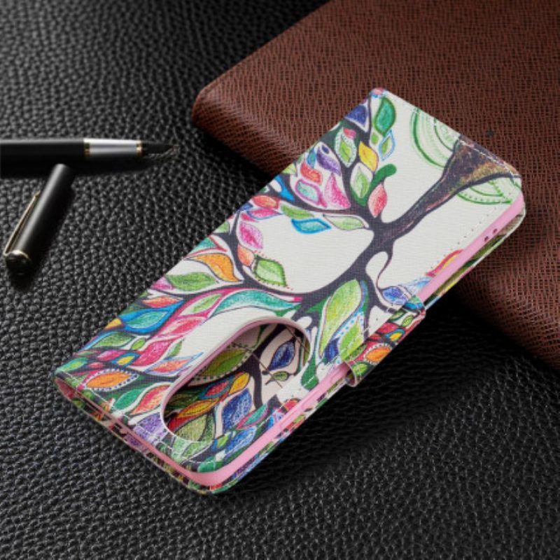 Folio Cover Huawei P50 Pro Albero Colorato