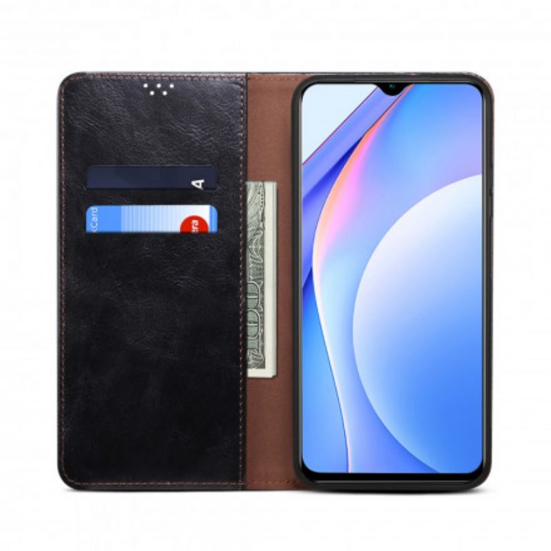 Folio Cover Huawei P50 Pro Custodia in pelle Ecopelle Cerata