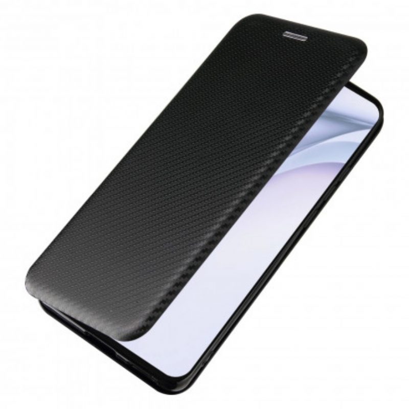 Folio Cover Huawei P50 Pro Custodia in pelle Fibra Di Carbonio