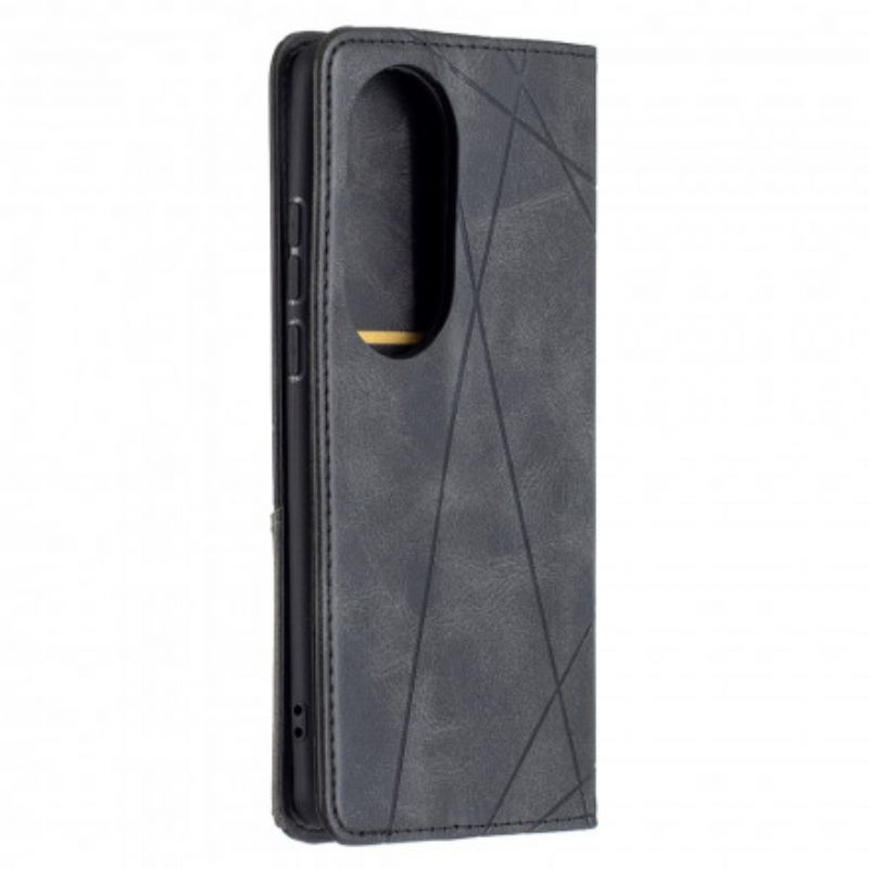 Folio Cover Huawei P50 Pro Custodia in pelle Stile D'artista