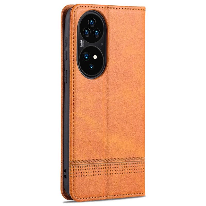 Folio Cover Huawei P50 Pro Custodia in pelle Stile In Pelle Azns