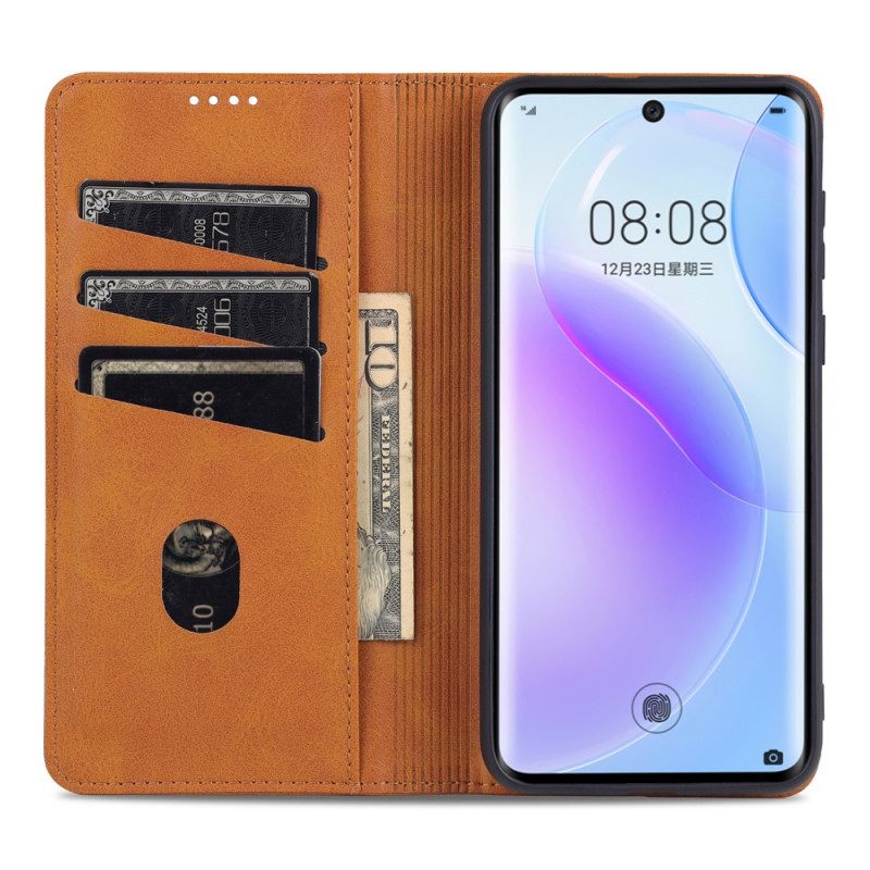 Folio Cover Huawei P50 Pro Custodia in pelle Stile In Pelle Azns