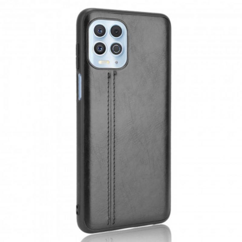 Cover Moto G100 Effetto Pelle Couture