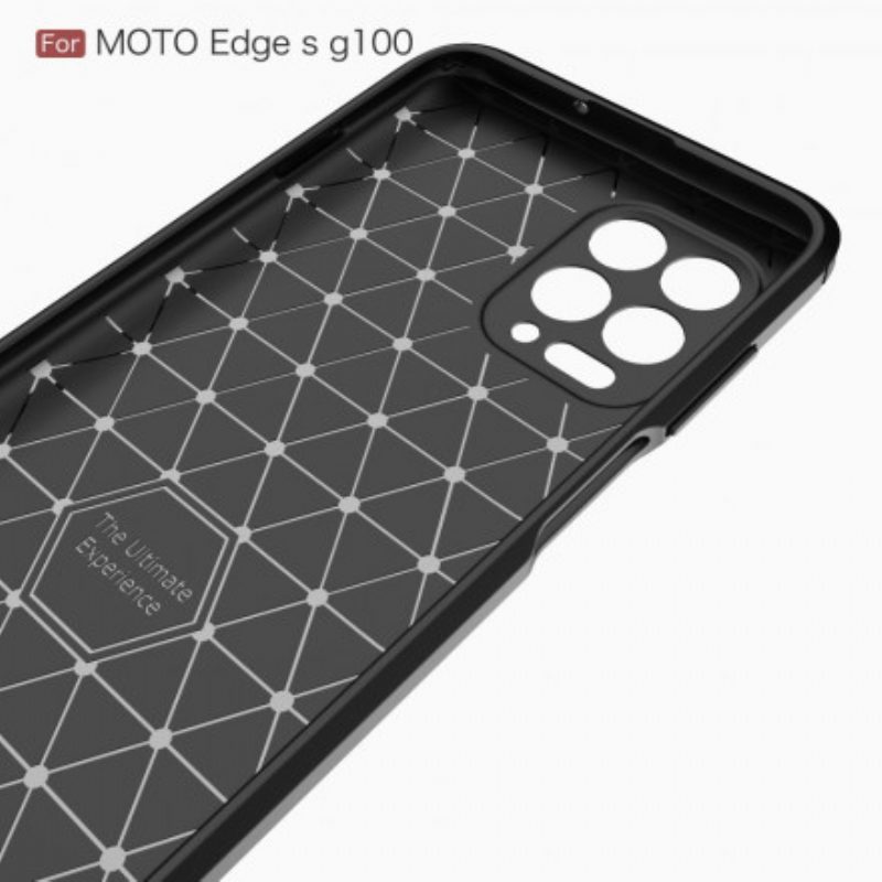 Cover Moto G100 Fibra Di Carbonio Spazzolata