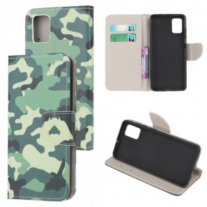 Custodia A Portafoglio Moto G100 Camuffamento Militare