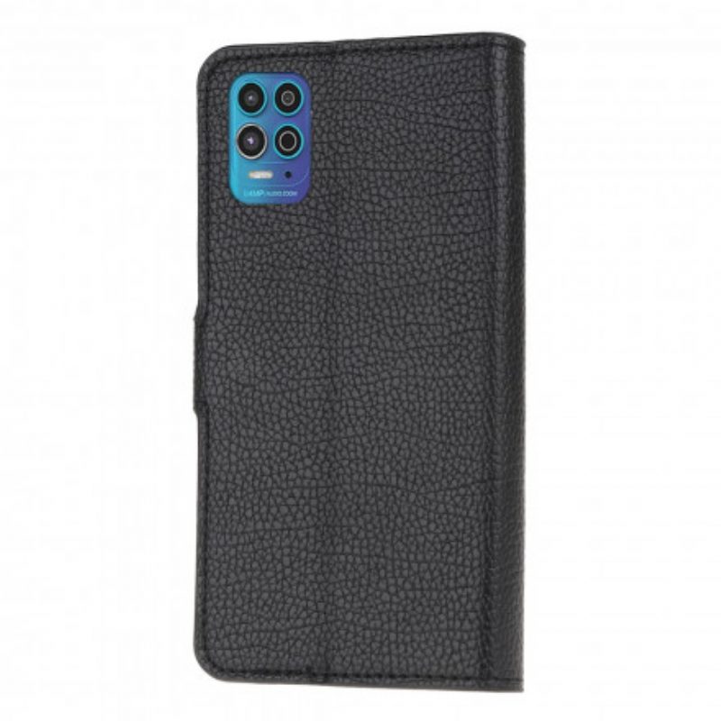 Folio Cover Moto G100 Effetto Pelle Grana Litchi