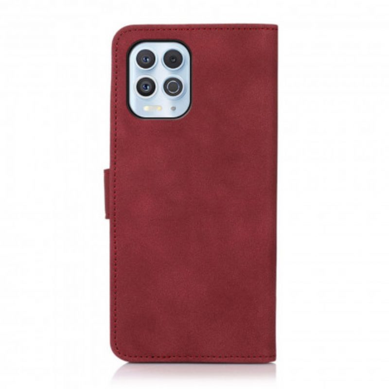 Folio Cover Moto G100 Khazneh Effetto Pelle Testurizzata