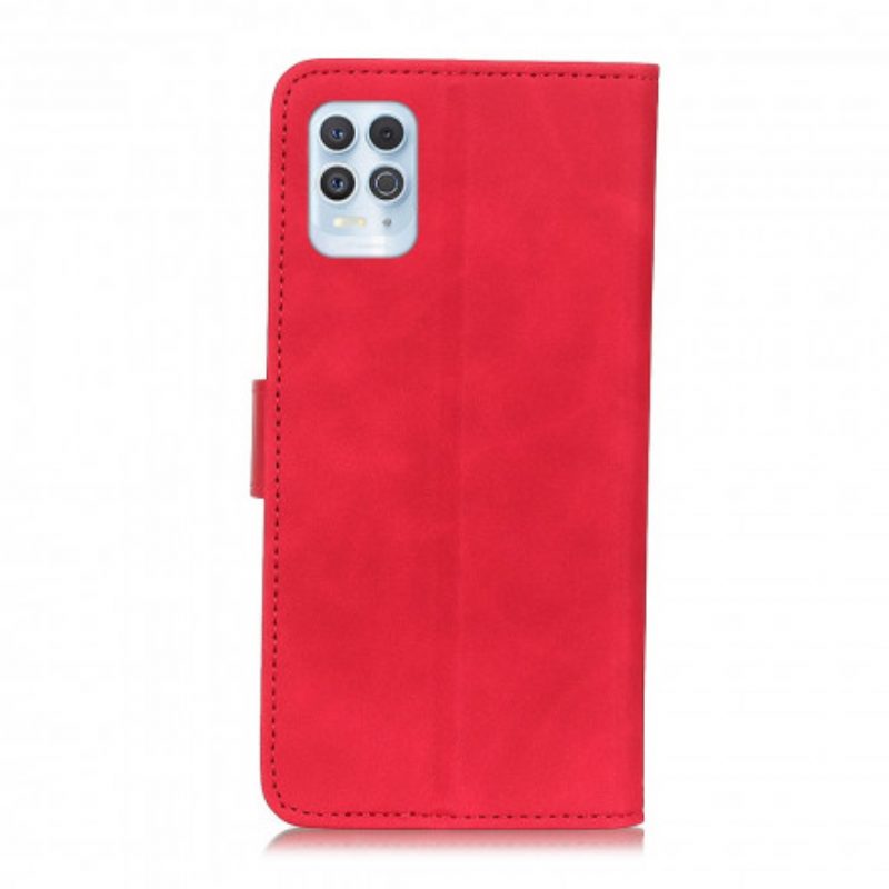 Folio Cover Moto G100 Khazneh Effetto Pelle Vintage