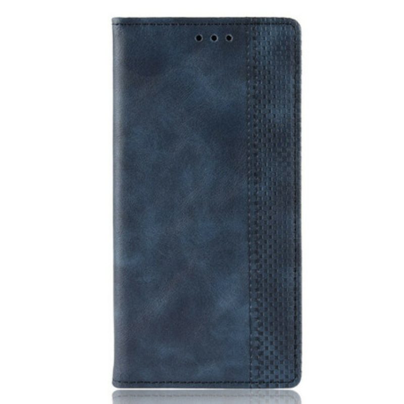 Folio Cover Nokia 9 PureView Custodia in pelle Effetto Pelle Vintage Stilizzato