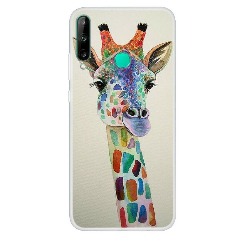 Cover Huawei P40 Lite E Giraffa Colorata