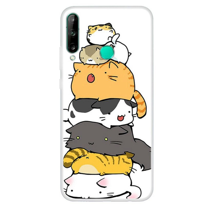 Cover Huawei P40 Lite E Mucchio Di Gatti Dei Cartoni Animati