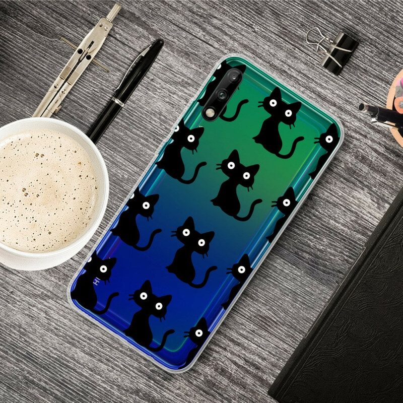 Cover Huawei P40 Lite E Più Gatti Neri