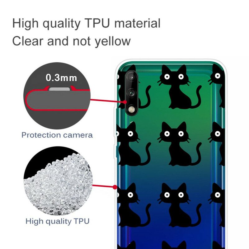 Cover Huawei P40 Lite E Più Gatti Neri