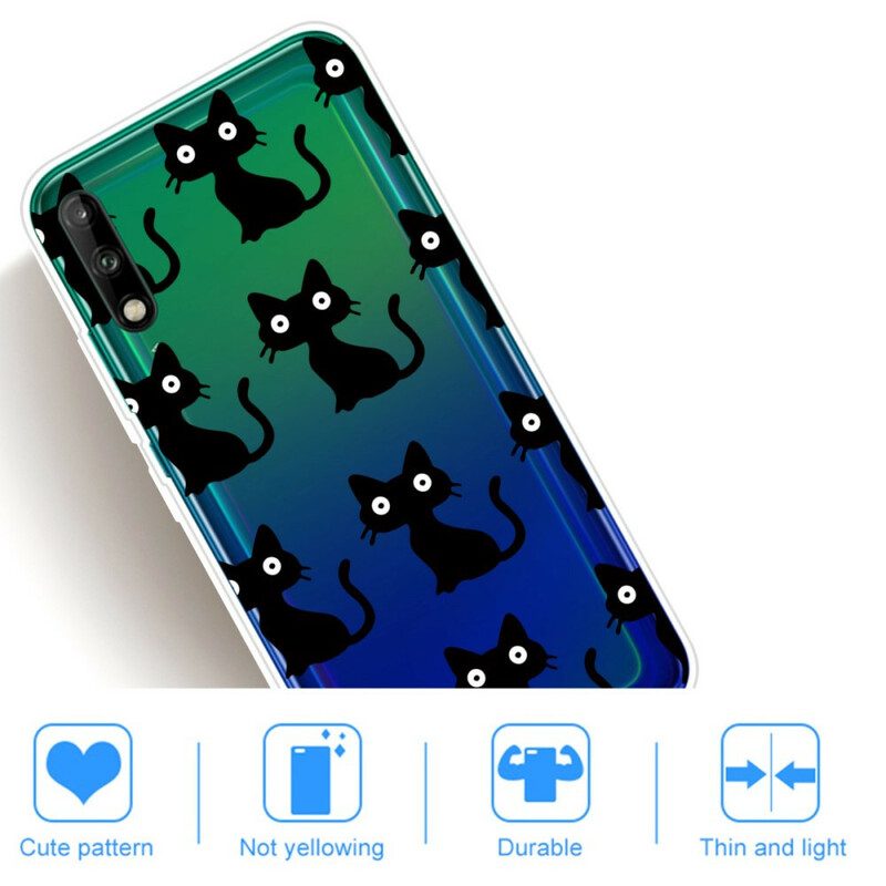 Cover Huawei P40 Lite E Più Gatti Neri