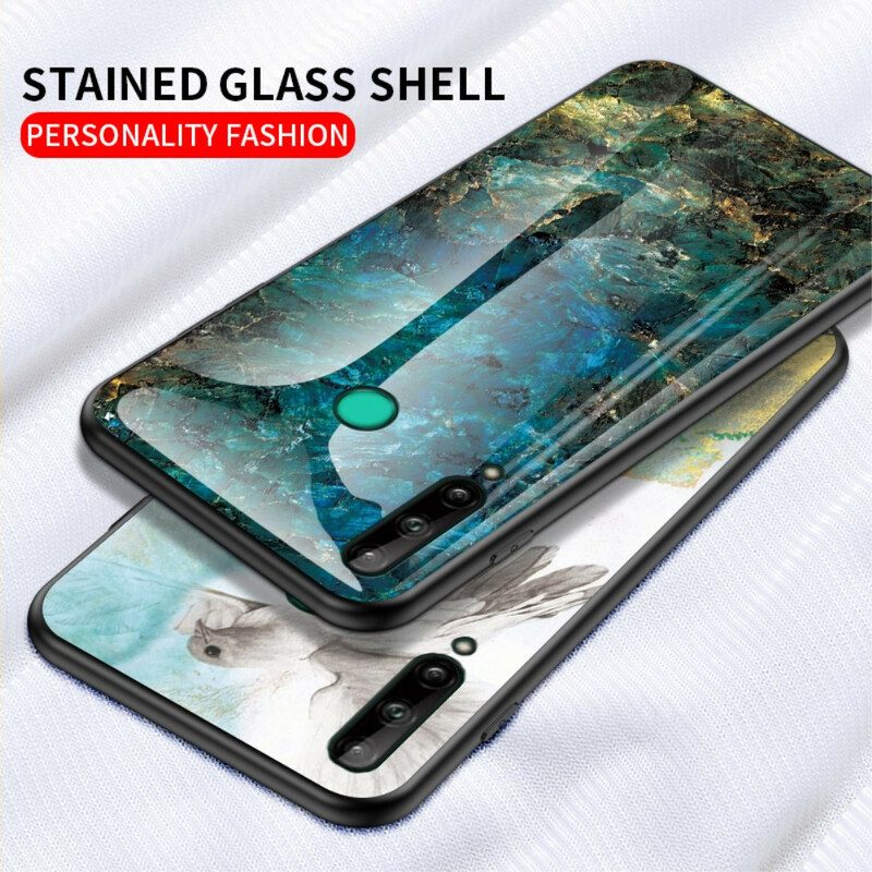 Cover Huawei P40 Lite E Vetro Temperato Di Colori Premium