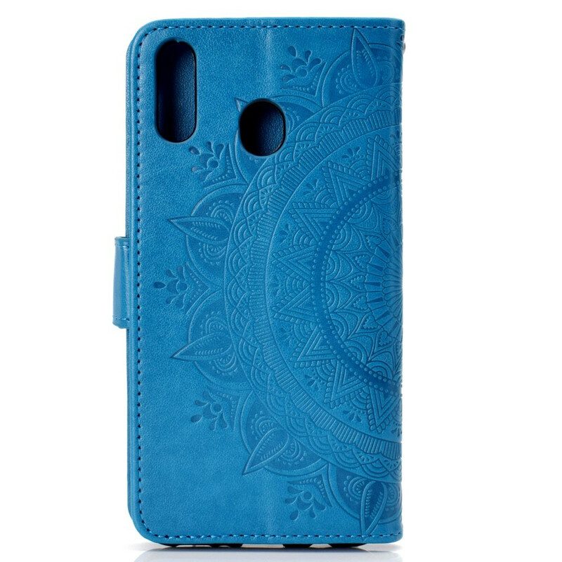 Custodia in pelle Huawei P40 Lite E Mandala Del Sole