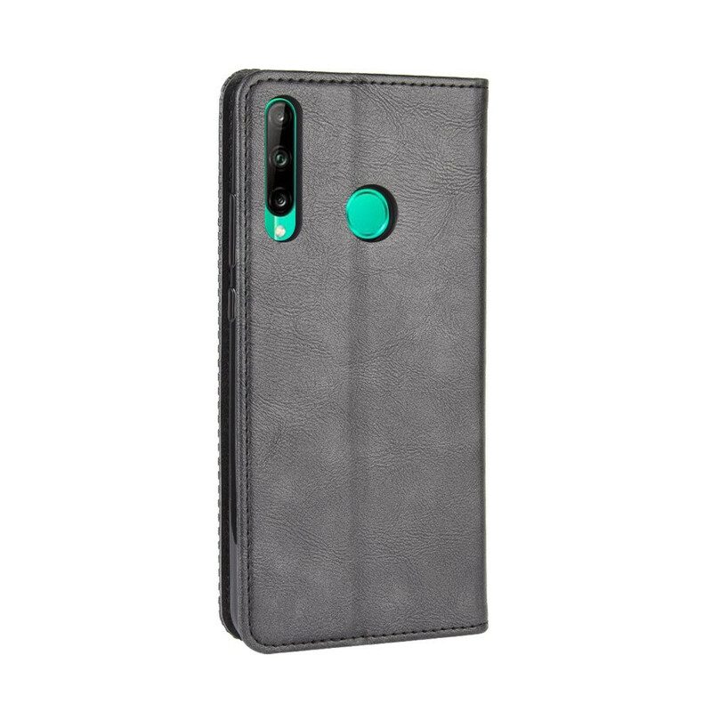 Folio Cover Huawei P40 Lite E Custodia in pelle Effetto Pelle Vintage Stilizzato