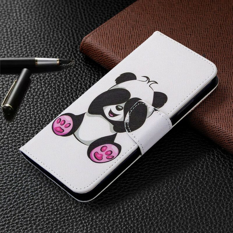 Folio Cover Huawei P40 Lite E Divertimento Panda