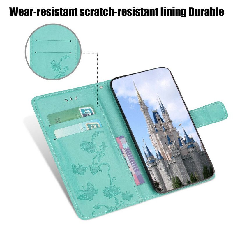 Folio Cover Huawei P40 Lite E Farfalle Incantate