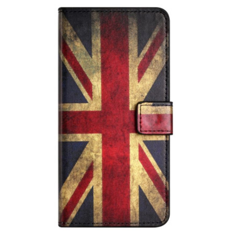 Custodia in pelle Xiaomi Redmi Note 12 4G Bandiera Inglese